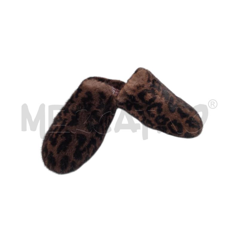 PANTOFOLE DONNA WEEKEND MAXMARA PELL. ANIMALIER | Mercatino dell'Usato Roma tiburtina 2