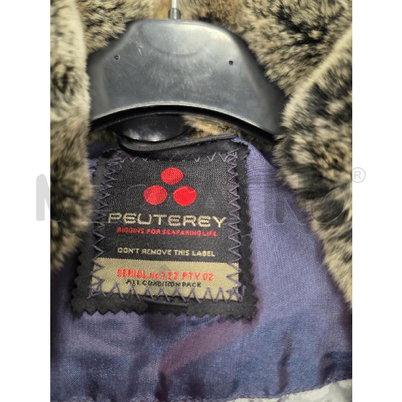PIUMINO DONNA PEUTEREY BLU COLLO PELLICCIA | Mercatino dell'Usato Roma tiburtina 2