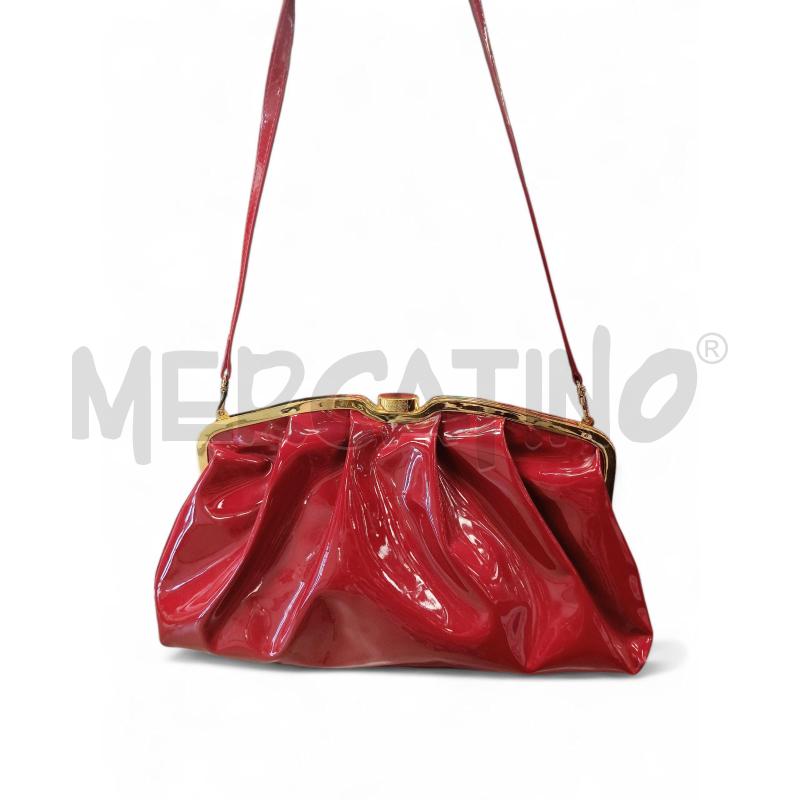 POCHETTE TRAMONTANO VERNICE ROSSO | Mercatino dell'Usato Roma tiburtina 1