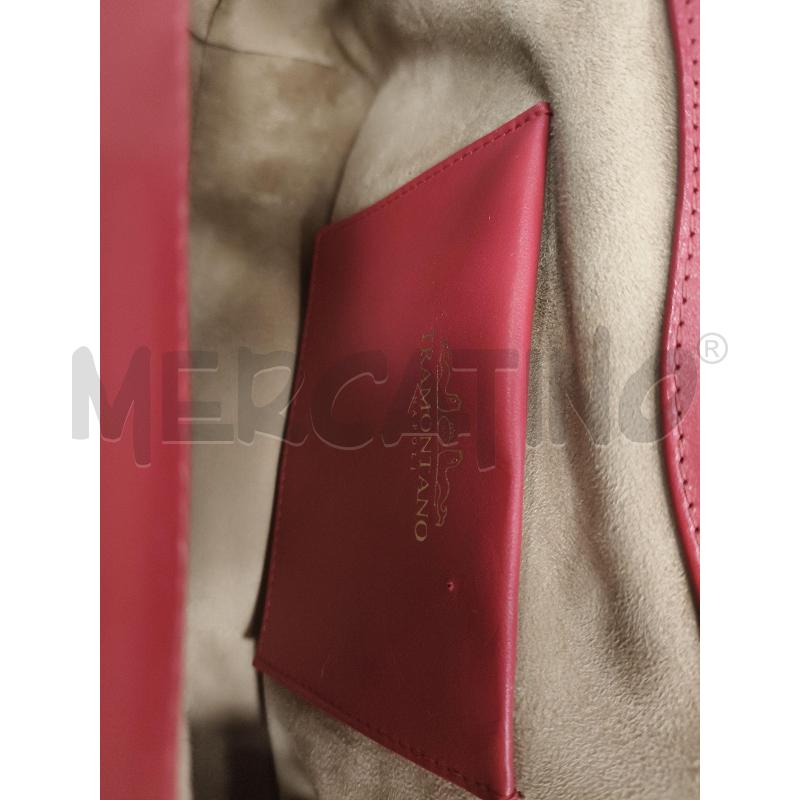 POCHETTE TRAMONTANO VERNICE ROSSO | Mercatino dell'Usato Roma tiburtina 3