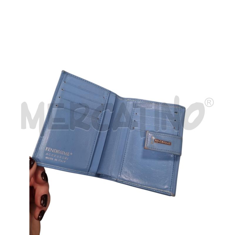 PORTA FOGLIO FENDISSIME AZZURRO DA RIVEDERE | Mercatino dell'Usato Roma tiburtina 2