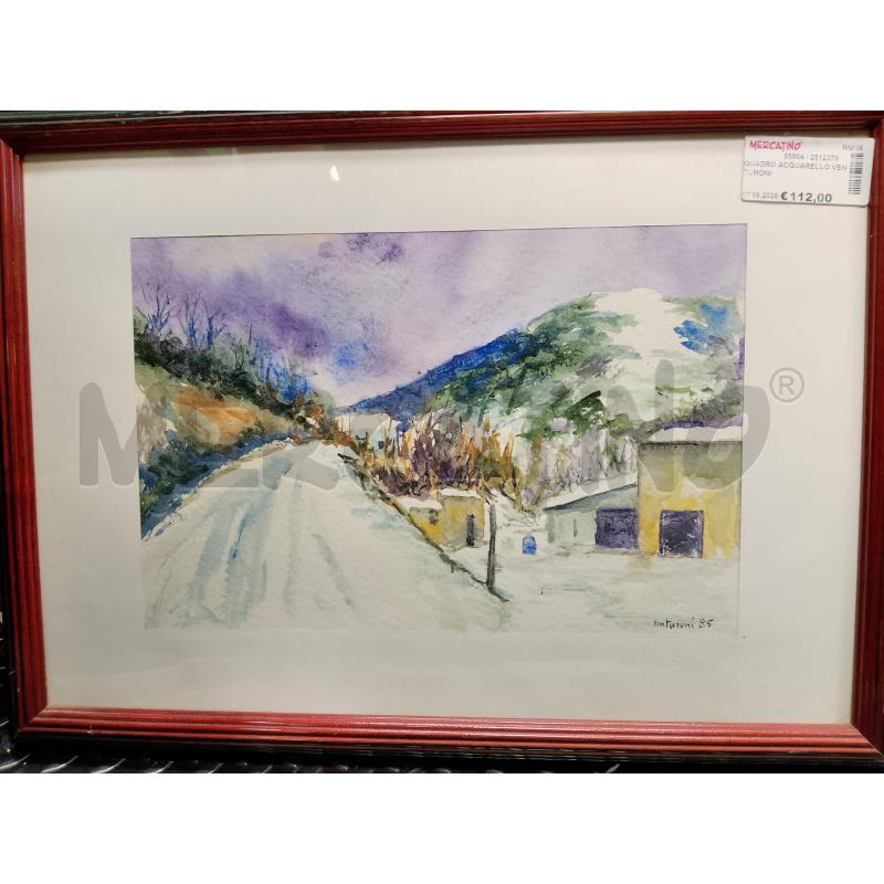 QUADRO ACQUARELLO VENTURONI | Mercatino dell'Usato Roma tiburtina 1
