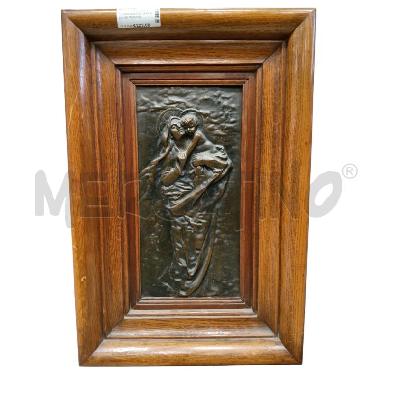 QUADRO BASSORILIEVO BRONZO MADONNA  | Mercatino dell'Usato Roma tiburtina 1