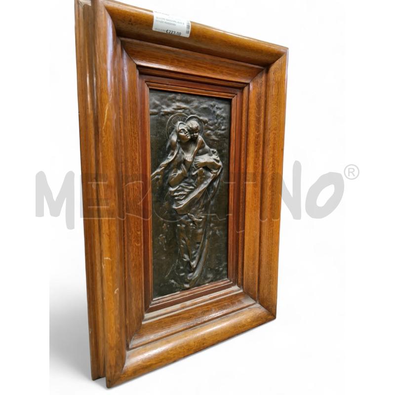 QUADRO BASSORILIEVO BRONZO MADONNA  | Mercatino dell'Usato Roma tiburtina 2