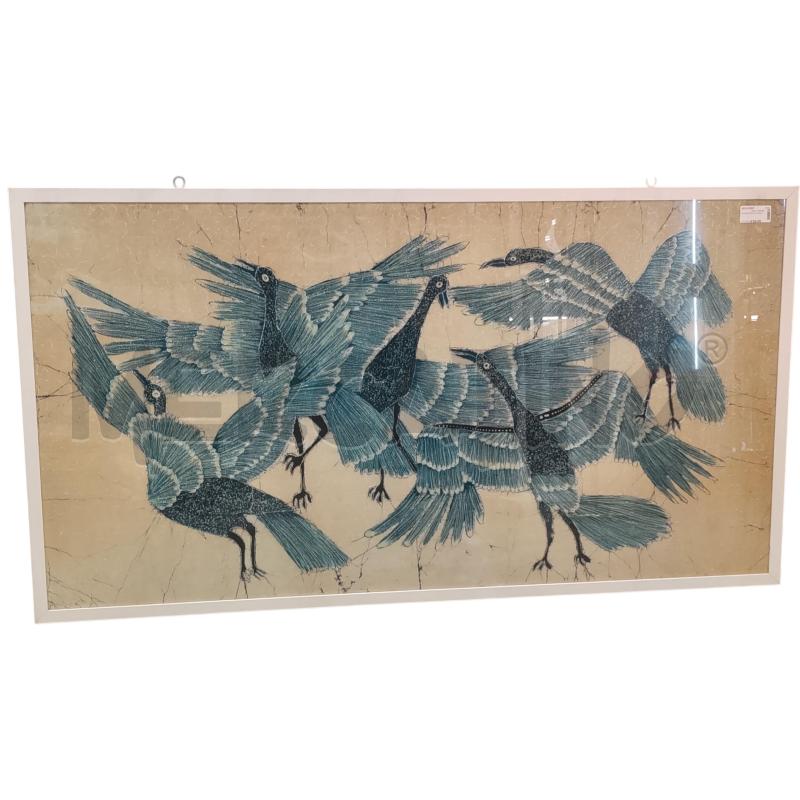 QUADRO BATIK UCCELLI | Mercatino dell'Usato Roma tiburtina 1