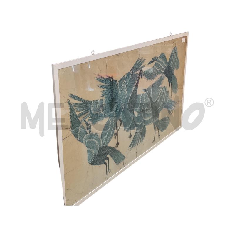 QUADRO BATIK UCCELLI | Mercatino dell'Usato Roma tiburtina 2