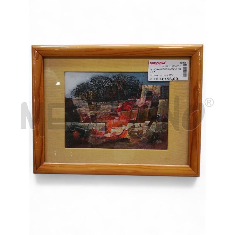QUADRO BIAQN MOBBS ROVINE | Mercatino dell'Usato Roma tiburtina 1