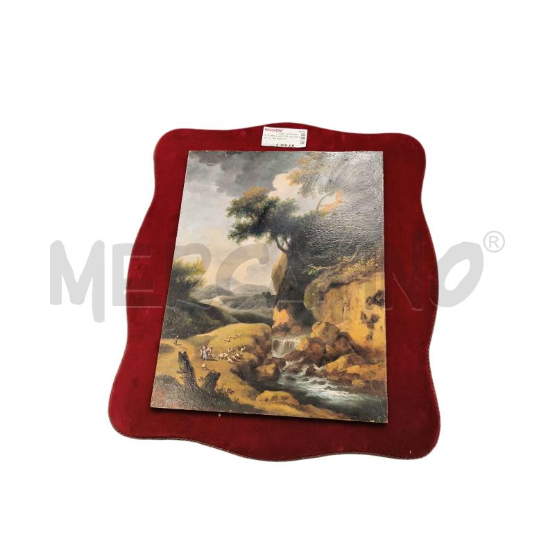 QUADRO CASCATE PECORE VELLUTO ROSSO | Mercatino dell'Usato Roma tiburtina 1