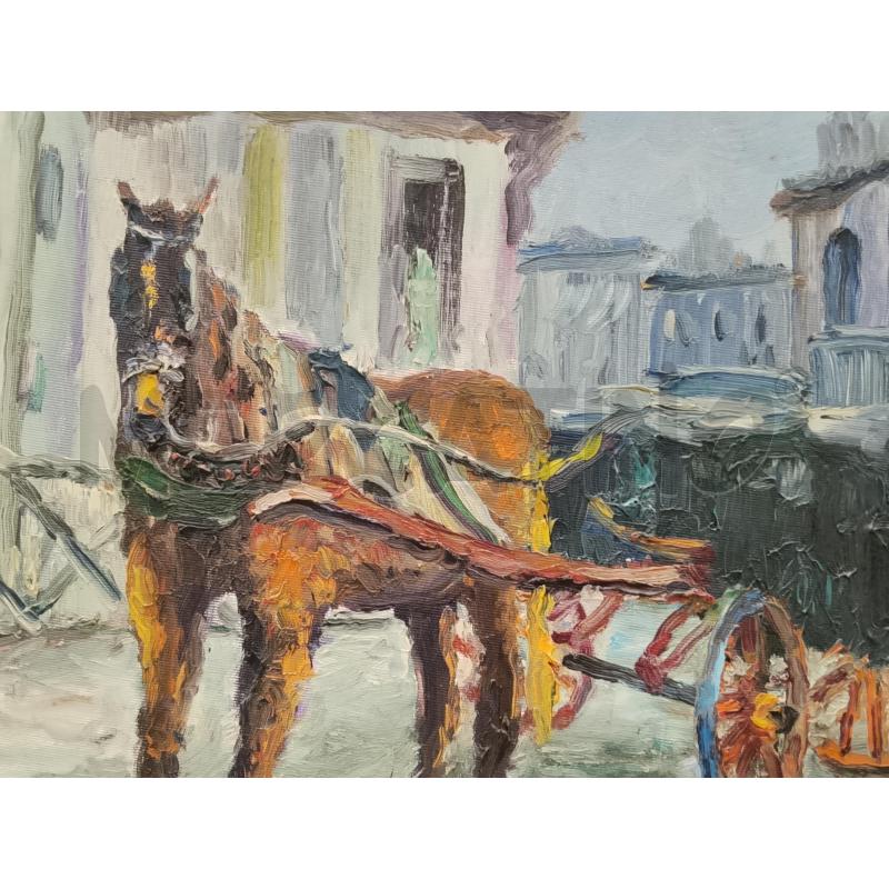 QUADRO CAVALLO CARROZZA  | Mercatino dell'Usato Roma tiburtina 2