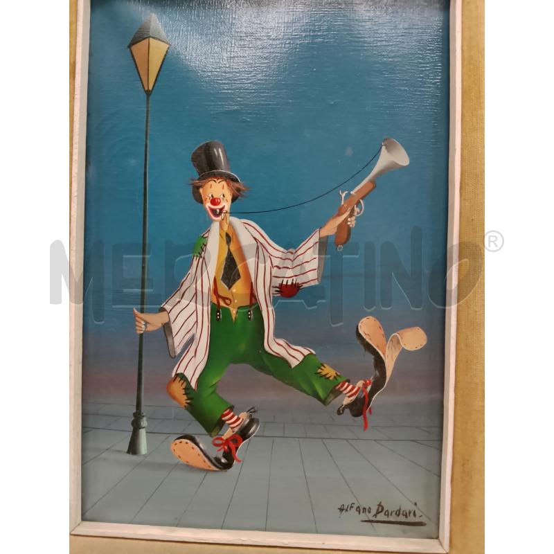 QUADRO CLOWN LAMPIONE ALFANO DARDARI | Mercatino dell'Usato Roma tiburtina 2