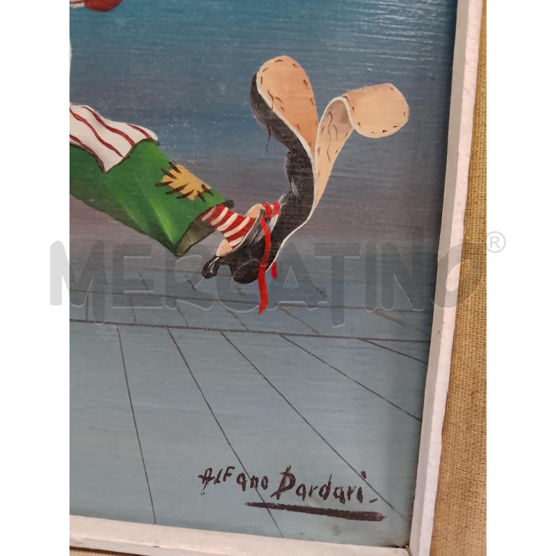 QUADRO CLOWN LAMPIONE ALFANO DARDARI | Mercatino dell'Usato Roma tiburtina 3
