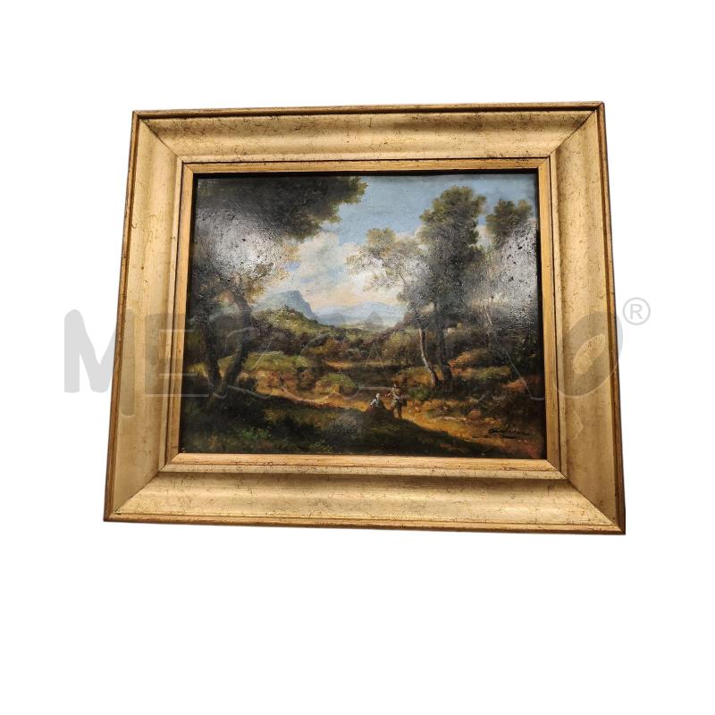 QUADRO DAMA CON CAVALIERE NEL BOSOC | Mercatino dell'Usato Roma tiburtina 1