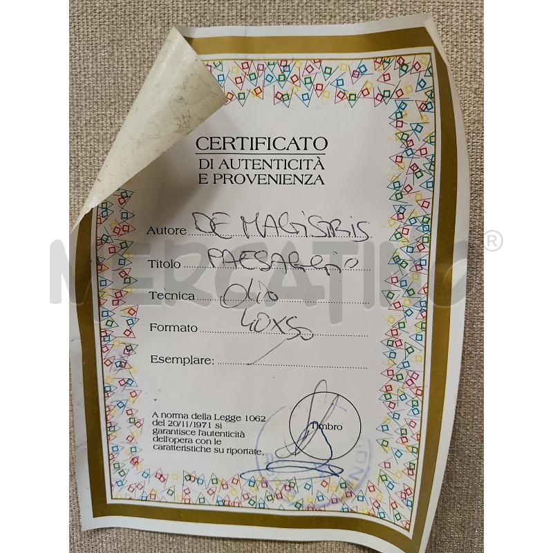 QUADRO DE MAGISTRIS | Mercatino dell'Usato Roma tiburtina 4
