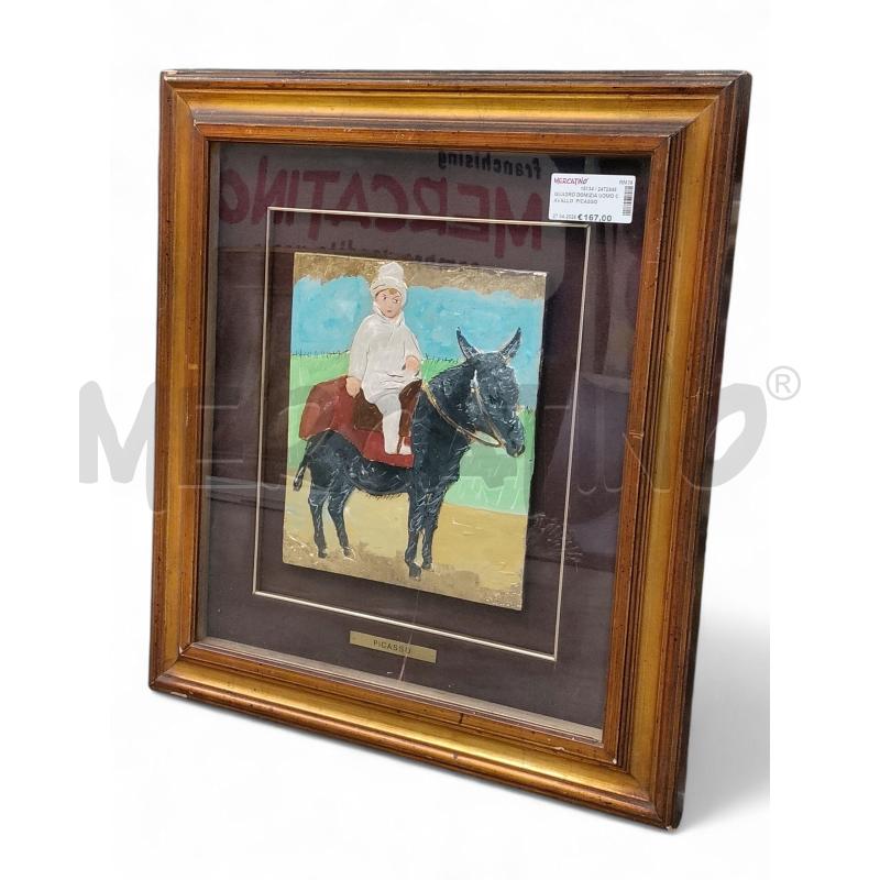 QUADRO DOMIZIA UOMO CAVALLO  PICASSO +CERT | Mercatino dell'Usato Roma tiburtina 2