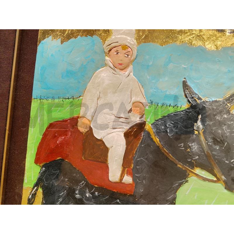 QUADRO DOMIZIA UOMO CAVALLO  PICASSO +CERT | Mercatino dell'Usato Roma tiburtina 3