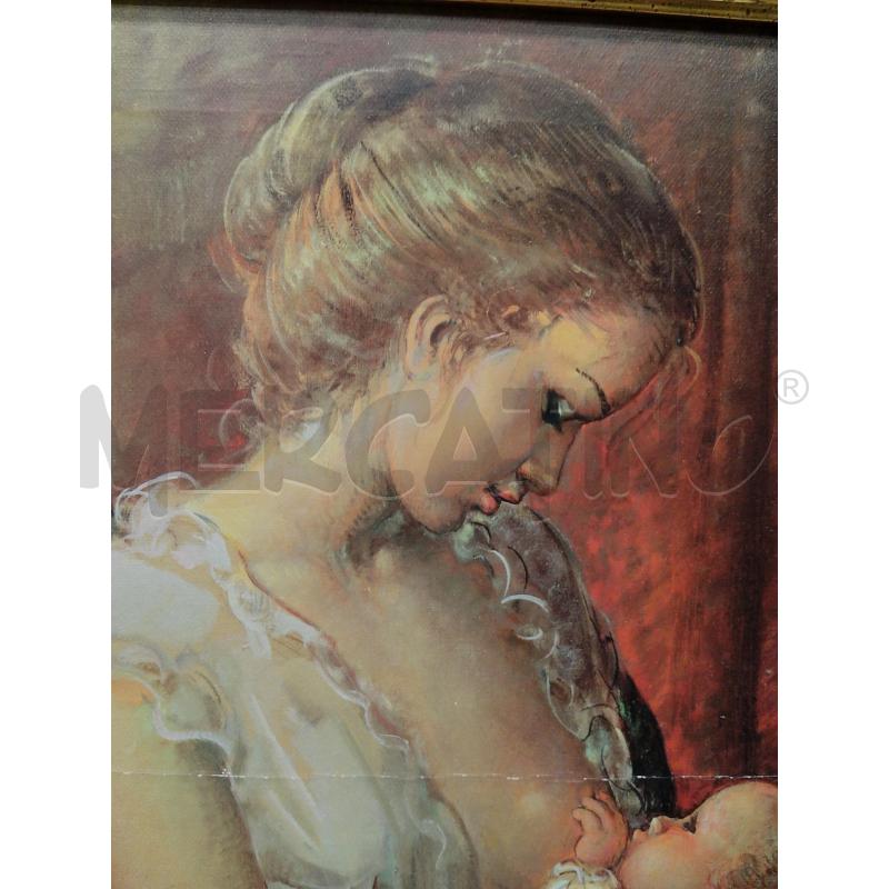 QUADRO DONNA BAMBINO POLTRONA | Mercatino dell'Usato Roma tiburtina 4