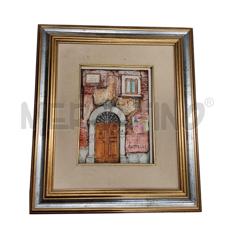 QUADRO FAUSTO BATTELLI  VIA DELLE VERGINI  | Mercatino dell'Usato Roma tiburtina 1
