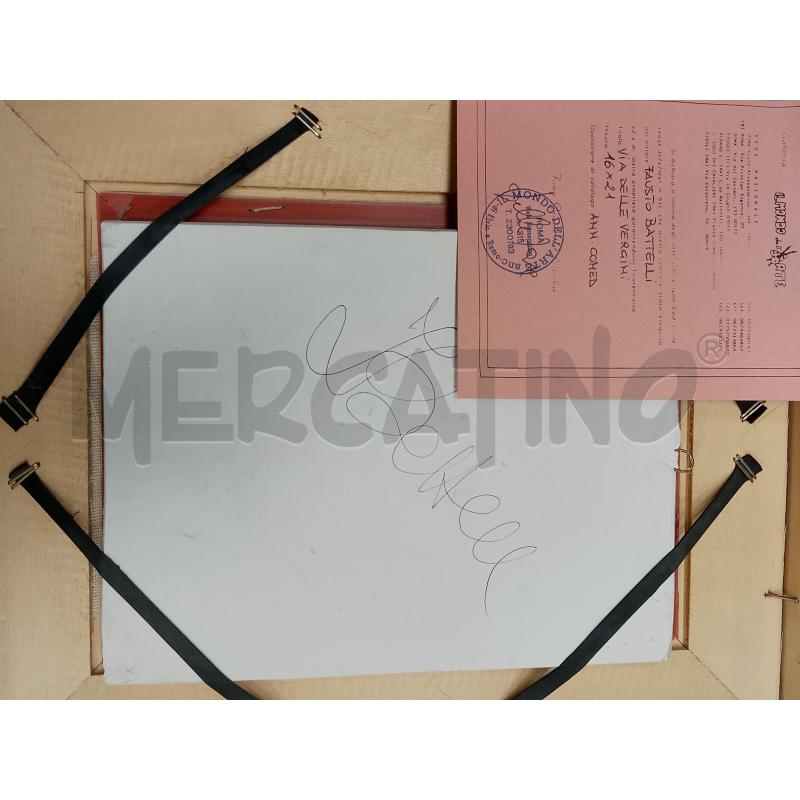 QUADRO FAUSTO BATTELLI  VIA DELLE VERGINI  | Mercatino dell'Usato Roma tiburtina 4