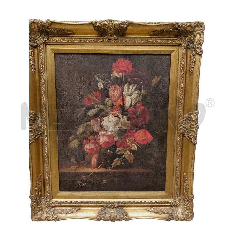 QUADRO FIORI CORNICE OR | Mercatino dell'Usato Roma tiburtina 1