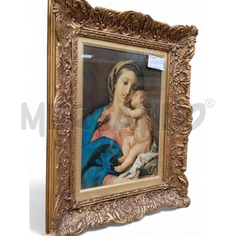 QUADRO MADONNA BAMBINO ORO LAVORATO | Mercatino dell'Usato Roma tiburtina 2