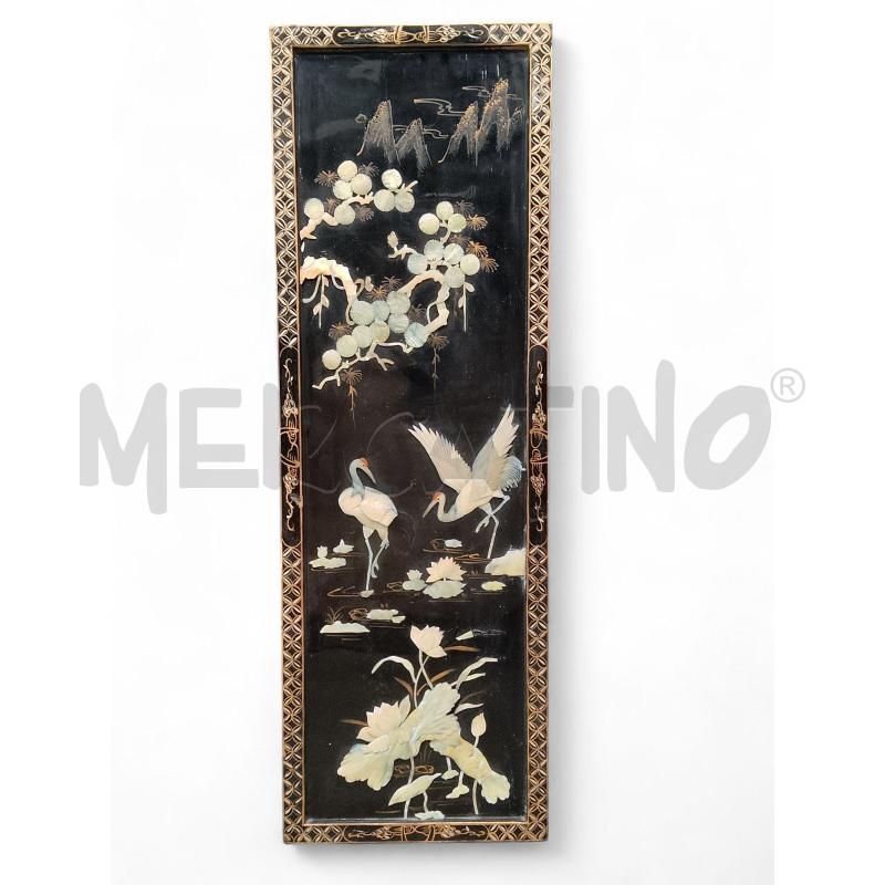 QUADRO MADREPERLA SU TAVOLA ORIENTALE | Mercatino dell'Usato Roma tiburtina 1
