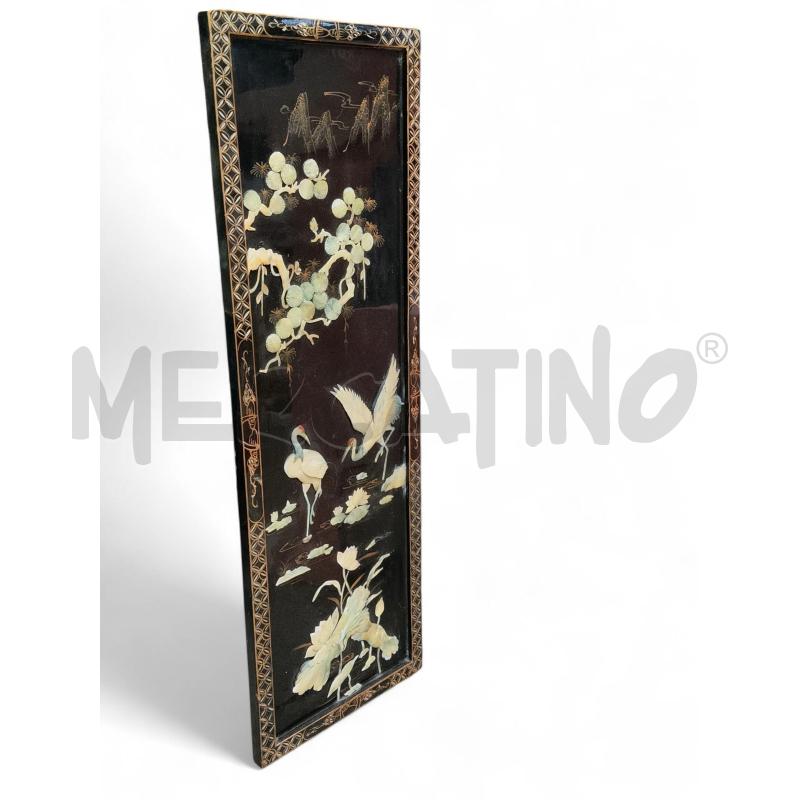 QUADRO MADREPERLA SU TAVOLA ORIENTALE | Mercatino dell'Usato Roma tiburtina 2