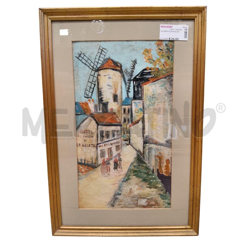 QUADRO OLIO MULINO  | Mercatino dell'Usato Roma tiburtina 1