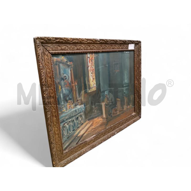 QUADRO OLIO PREGHIERA CHIESA | Mercatino dell'Usato Roma tiburtina 2