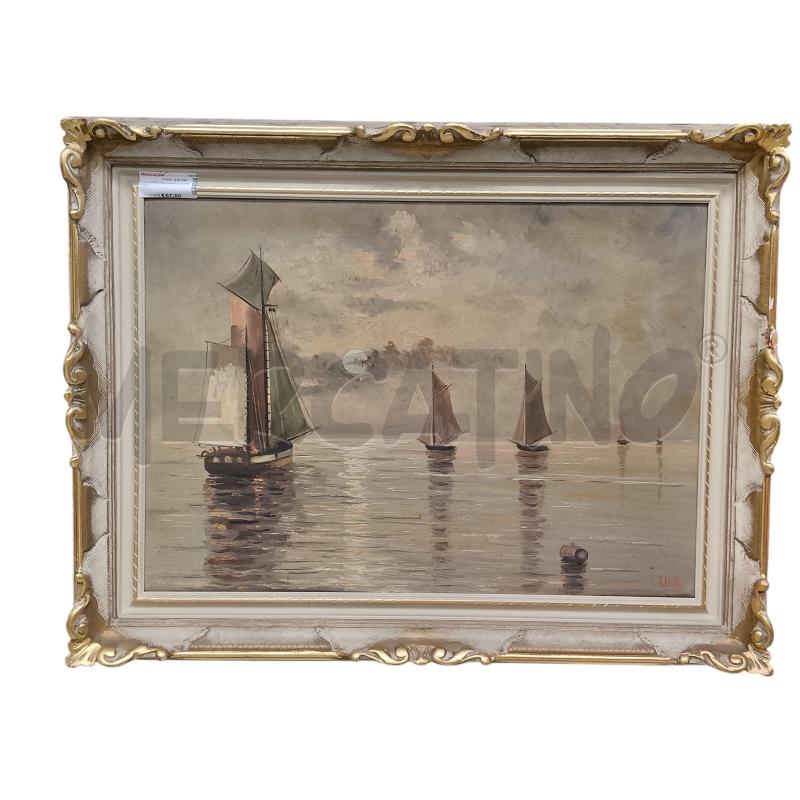 QUADRO PAESAGGIO BARCHE | Mercatino dell'Usato Roma tiburtina 1