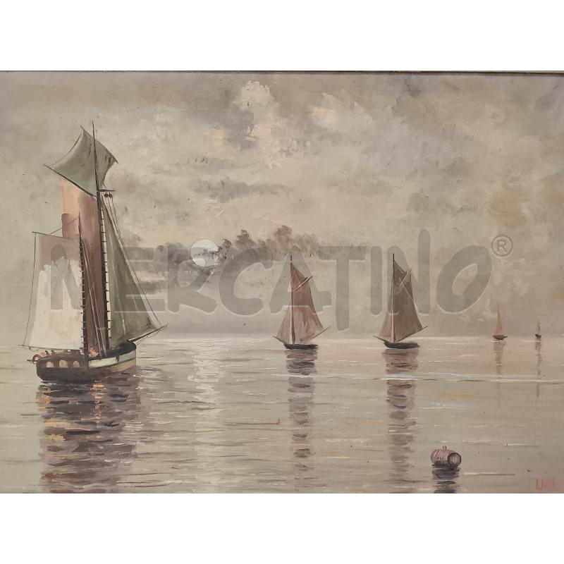 QUADRO PAESAGGIO BARCHE | Mercatino dell'Usato Roma tiburtina 2