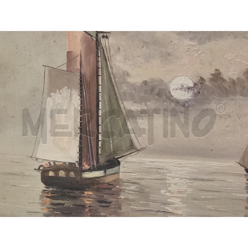 QUADRO PAESAGGIO BARCHE | Mercatino dell'Usato Roma tiburtina 4