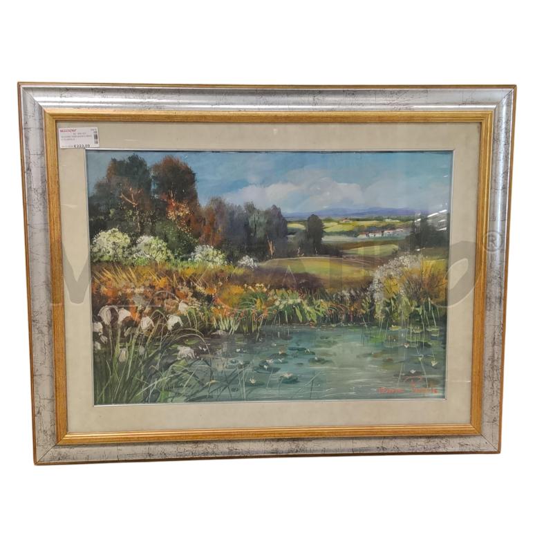 QUADRO PAESAGGIO MARIO PUOPOLO  | Mercatino dell'Usato Roma tiburtina 1