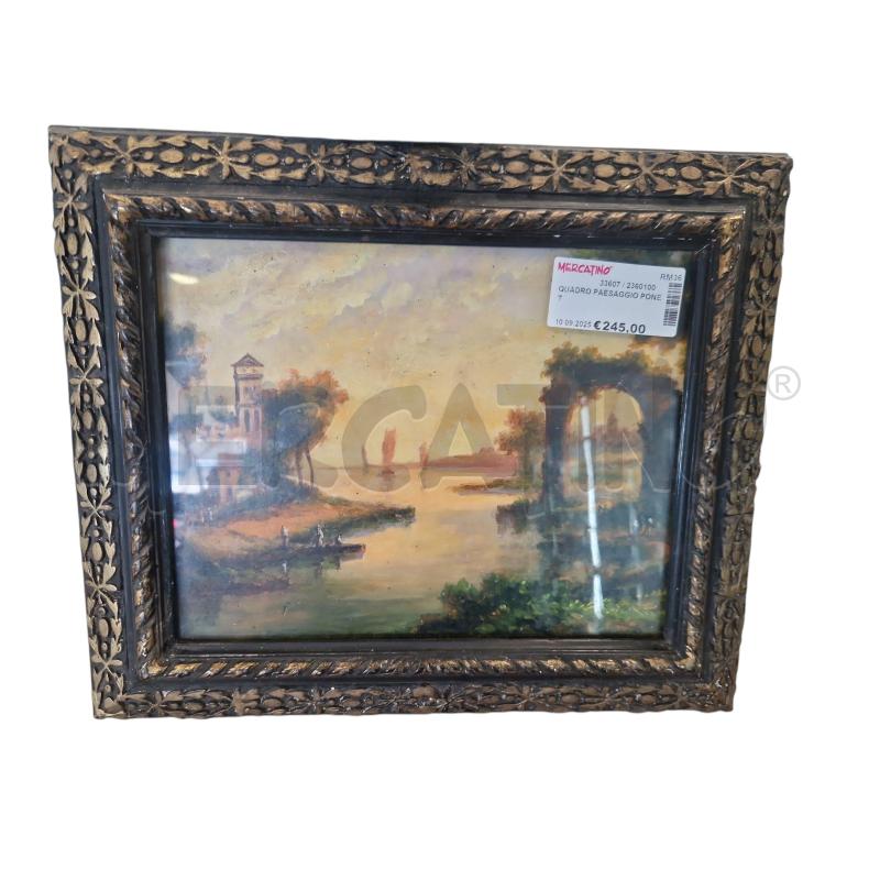 QUADRO PAESAGGIO PONET | Mercatino dell'Usato Roma tiburtina 1