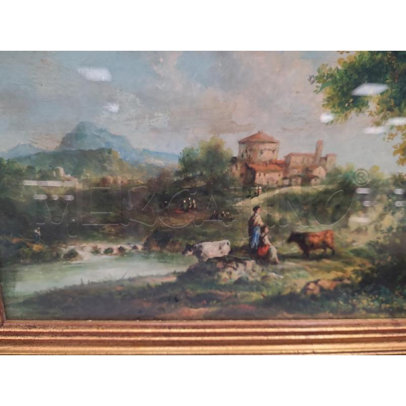 QUADRO PASTORI MUCCHE | Mercatino dell'Usato Roma tiburtina 3