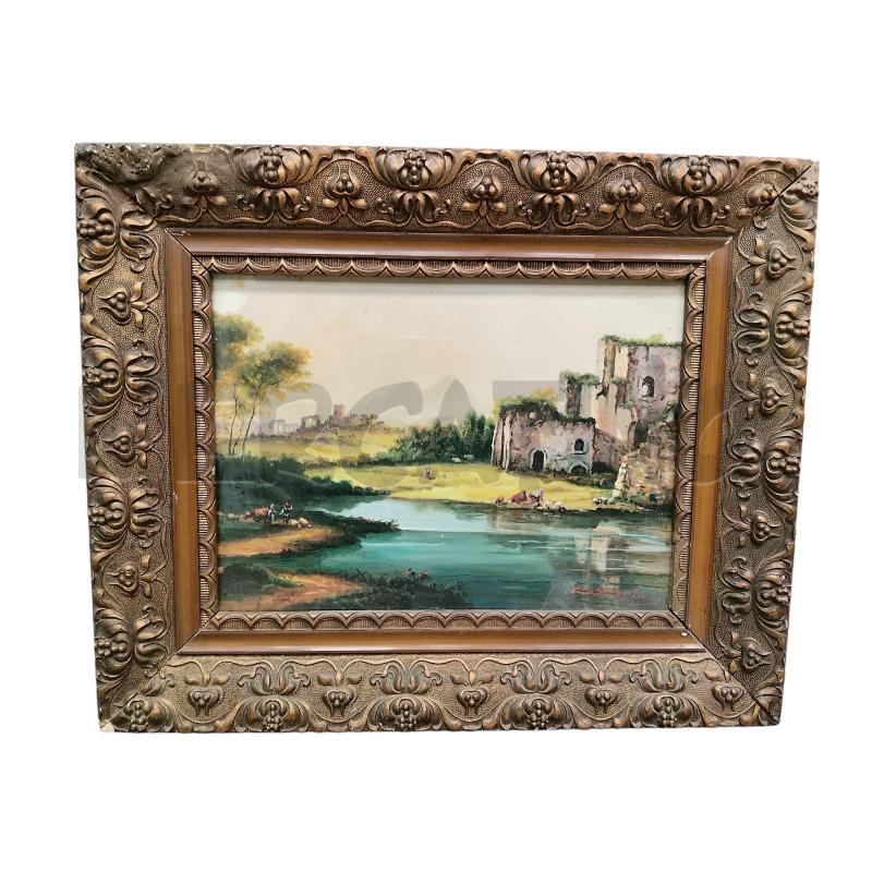 QUADRO TIVOLI SCENA ANIMALI CAMPI | Mercatino dell'Usato Roma tiburtina 1