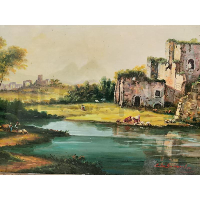 QUADRO TIVOLI SCENA ANIMALI CAMPI | Mercatino dell'Usato Roma tiburtina 2