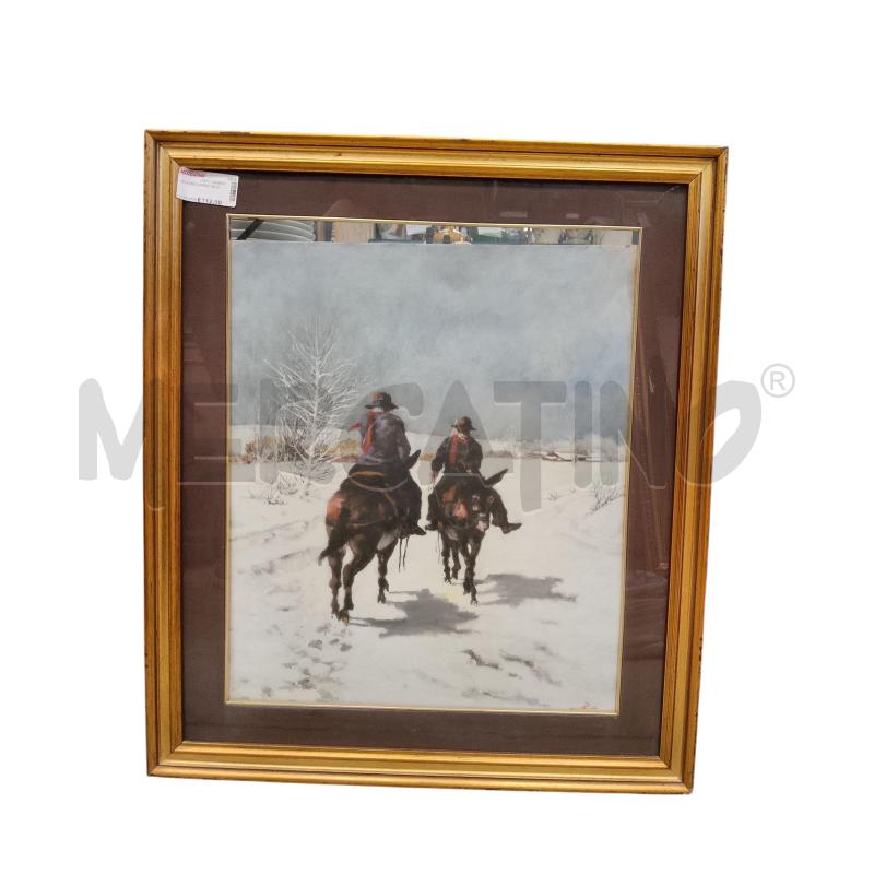 QUADRO UOMINI NEVE | Mercatino dell'Usato Roma tiburtina 1