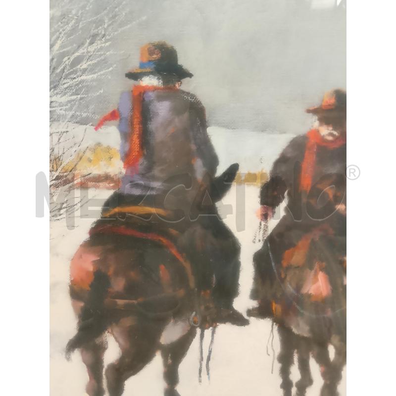 QUADRO UOMINI NEVE | Mercatino dell'Usato Roma tiburtina 4