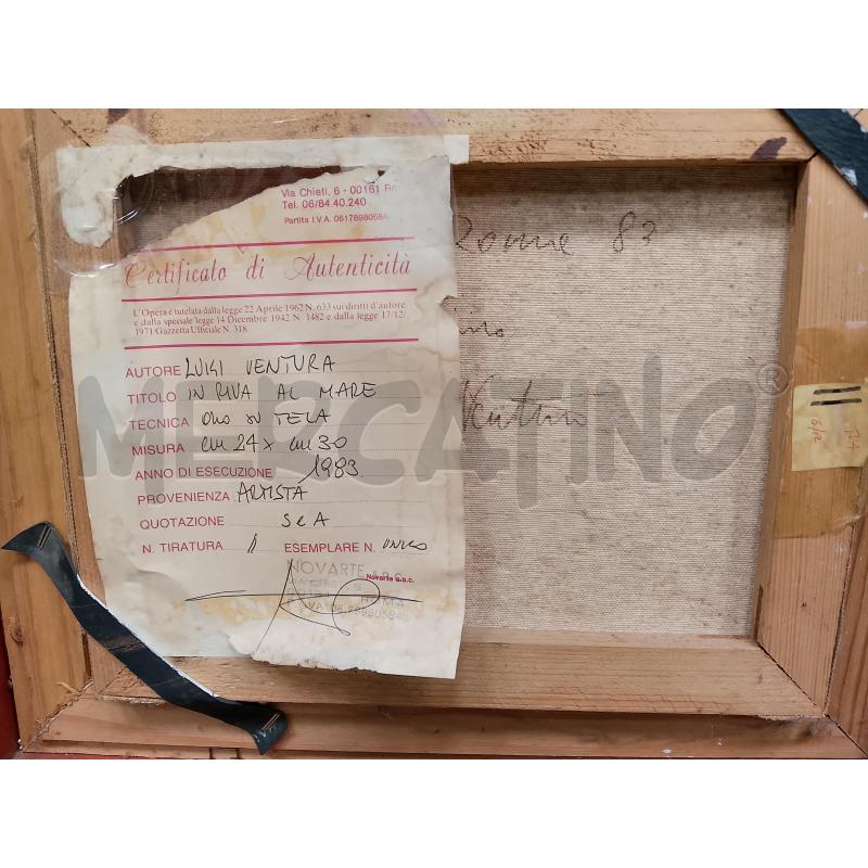 QUADRO VENTURA RAGAZZA MARE  | Mercatino dell'Usato Roma tiburtina 4