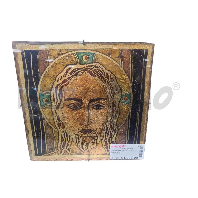 QUADRO VOLTO CRISTO ORO PURO | Mercatino dell'Usato Roma tiburtina 1