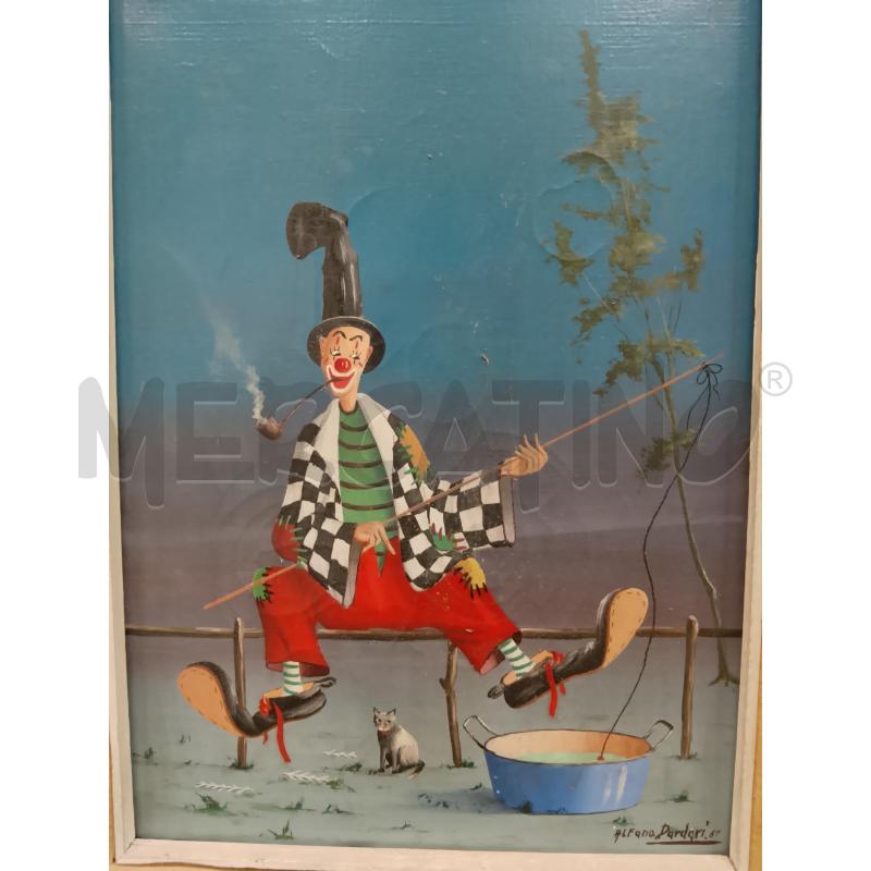 QUADRO  ALFANO DARDARI CLOWN VASCHETTA | Mercatino dell'Usato Roma tiburtina 2