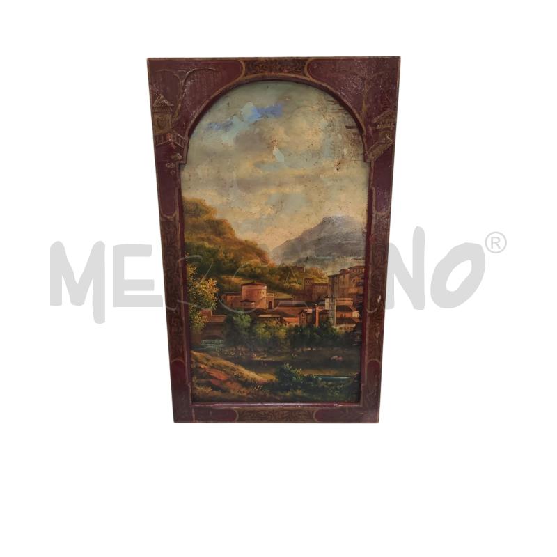 QUADRO  PAESAGGIO SU TAVOLA | Mercatino dell'Usato Roma tiburtina 1