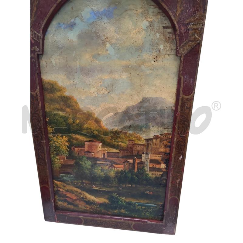 QUADRO  PAESAGGIO SU TAVOLA | Mercatino dell'Usato Roma tiburtina 2