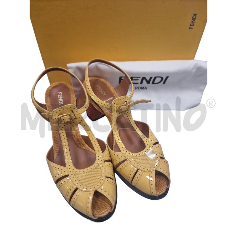 SCARPE DONNA CAMILION GIALLA FENDI | Mercatino dell'Usato Roma tiburtina 1