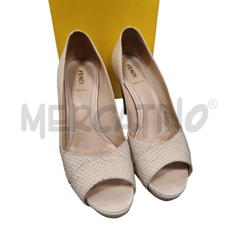 SCARPE DONNA FENDI LINO PITONE BIA  | Mercatino dell'Usato Roma tiburtina 1