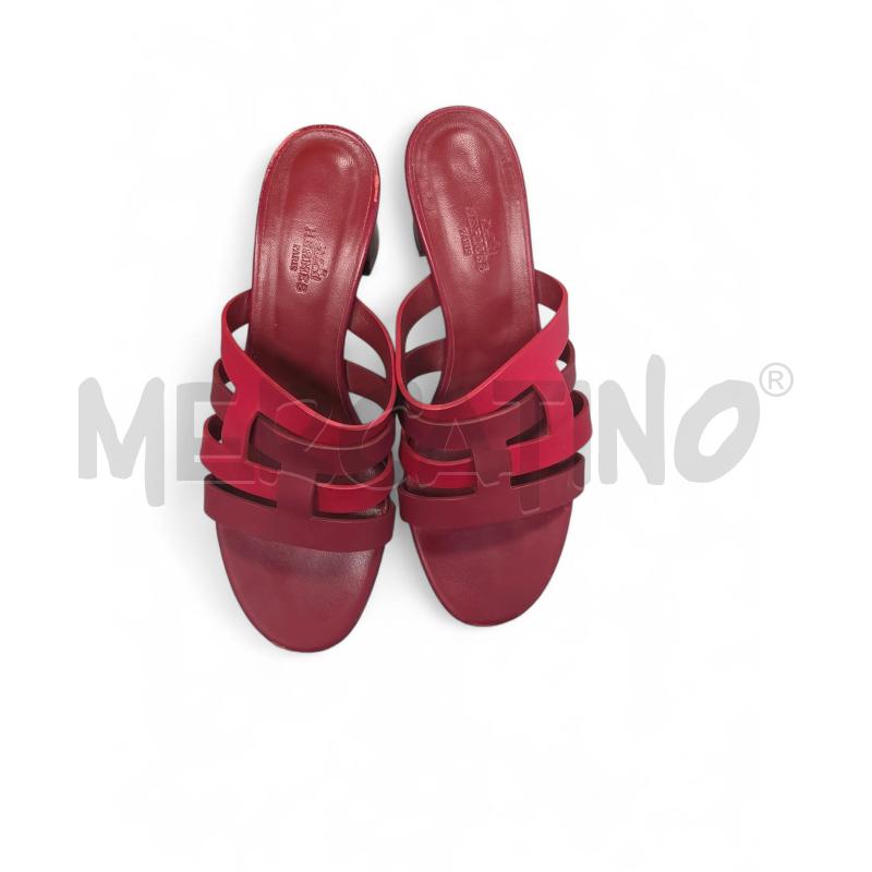 SCARPE DONNA HERMES ROSSE CON SCATOLA | Mercatino dell'Usato Roma tiburtina 2