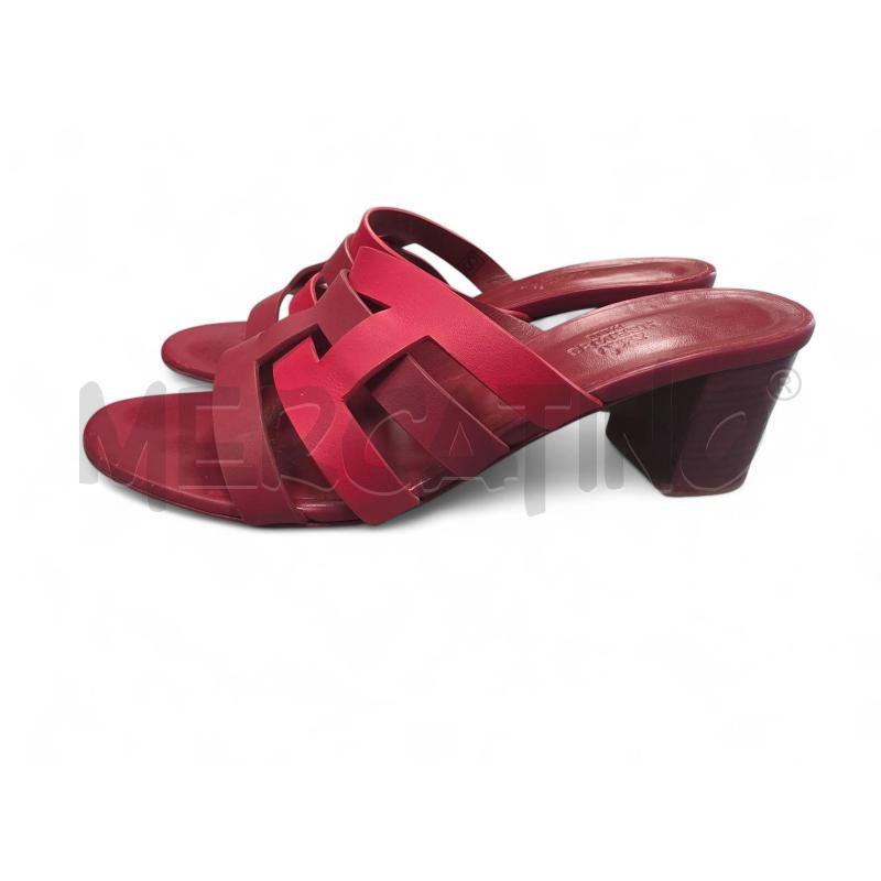 SCARPE DONNA HERMES ROSSE CON SCATOLA | Mercatino dell'Usato Roma tiburtina 3