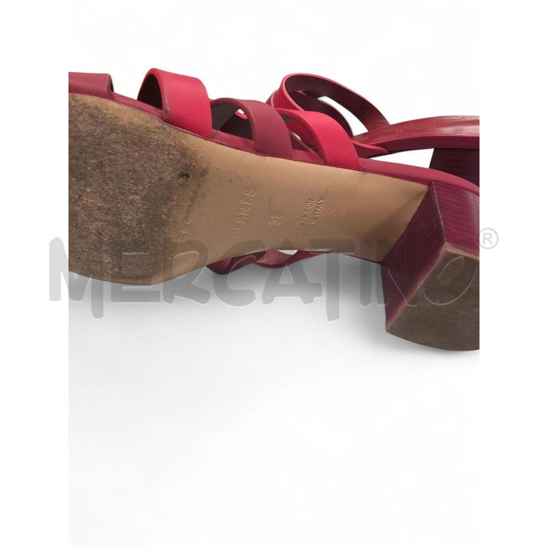 SCARPE DONNA HERMES ROSSE CON SCATOLA | Mercatino dell'Usato Roma tiburtina 4