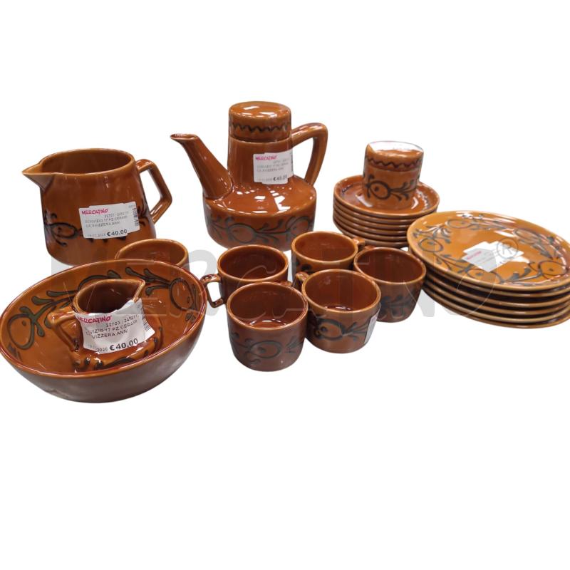 SERVIZIO 17 PZ CERAMICA SVIZZERA ANNI 70 | Mercatino dell'Usato Roma tiburtina 3