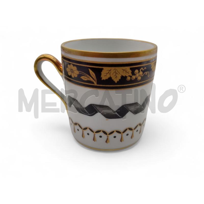 SERVIZIO  CAFFE PZ6 GINORI DOCCIA ORO NERO + PIATTINI | Mercatino dell'Usato Roma tiburtina 5